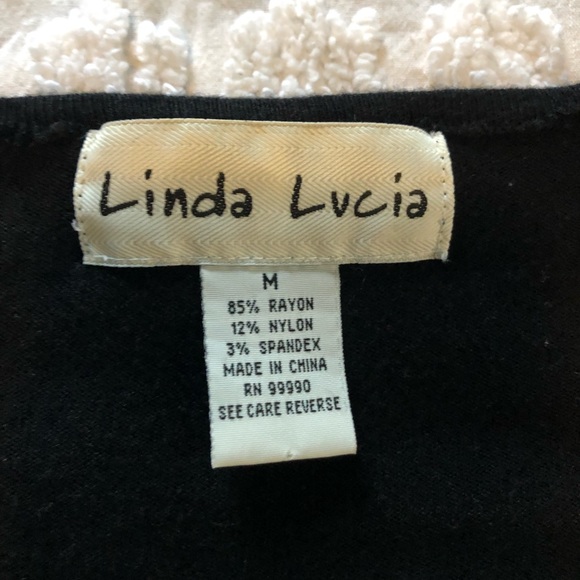 Linda Lucia black sweater size medium - Picture 2 of 6